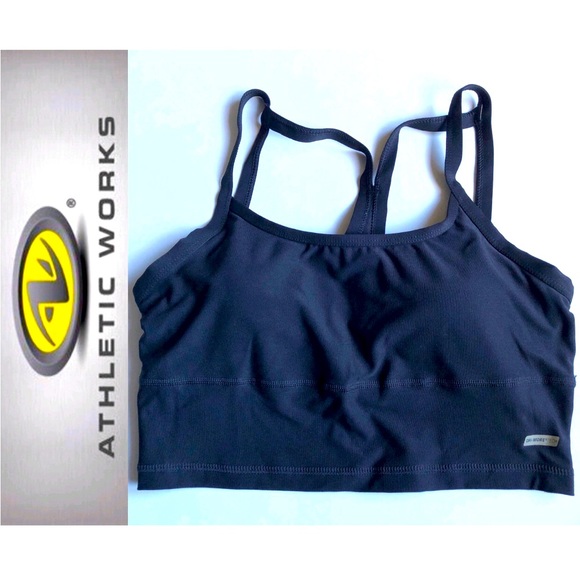 NEW Cami Bralette Racerback Straps Removable Pads Medium Black Women NWOT - Picture 1 of 16